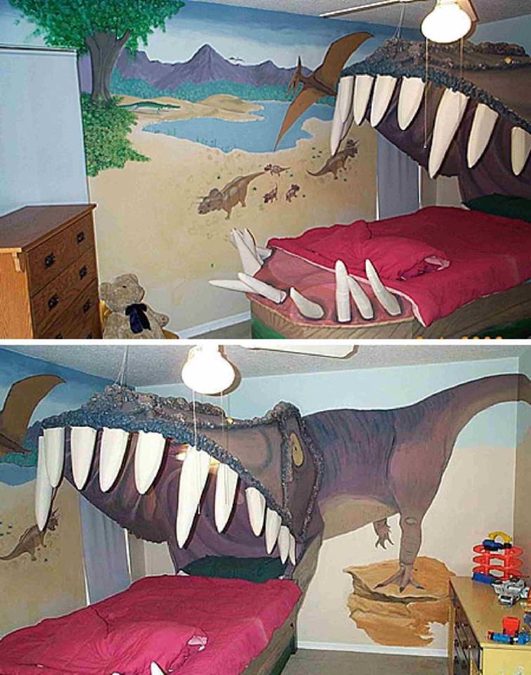 A legmenőbb dinós ágyak gyerekeknek – fotók