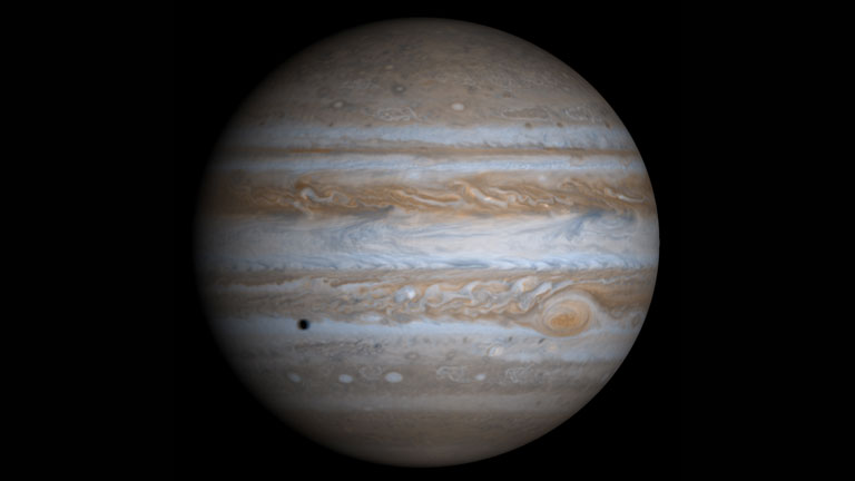 A Jupiter átmérője mintegy 140 000 kilométer (Fotó: NASA)