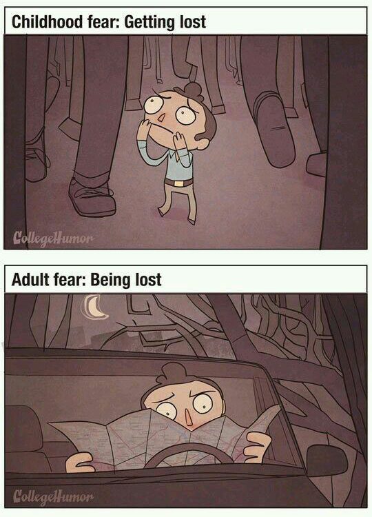Gyerek félelmek vs. felnőtt félelmek - klassz képeken!