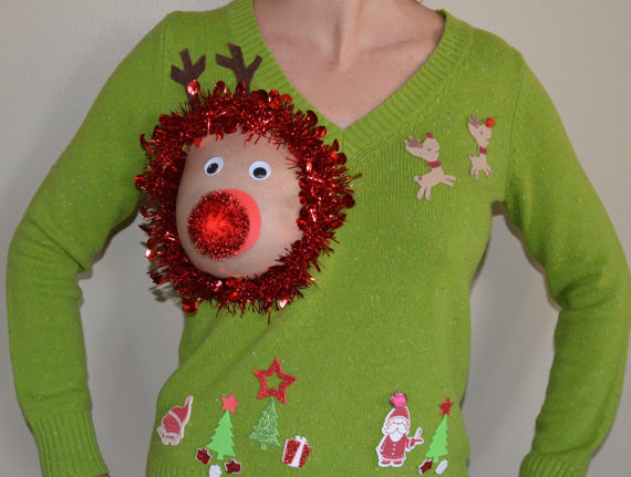 Vicces karácsonyi pulóver szoptató kismamáknak