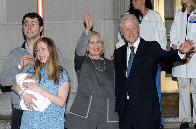 Hillary és Bill Clinton másodszor is nagyszülők lesznek