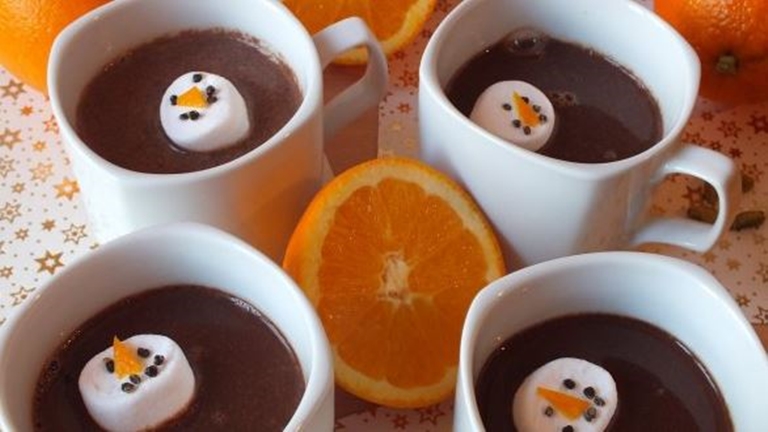 Narancsos-kardamomos forró csoki