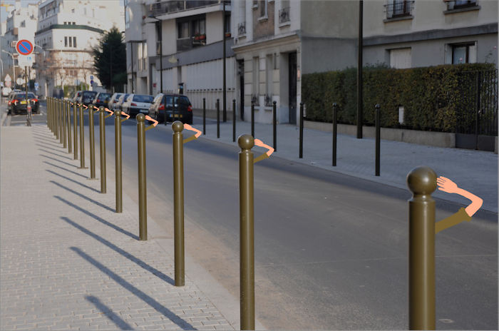 Mókás átalakításokkal dobja fel Párizs utcáit a művész - fotók