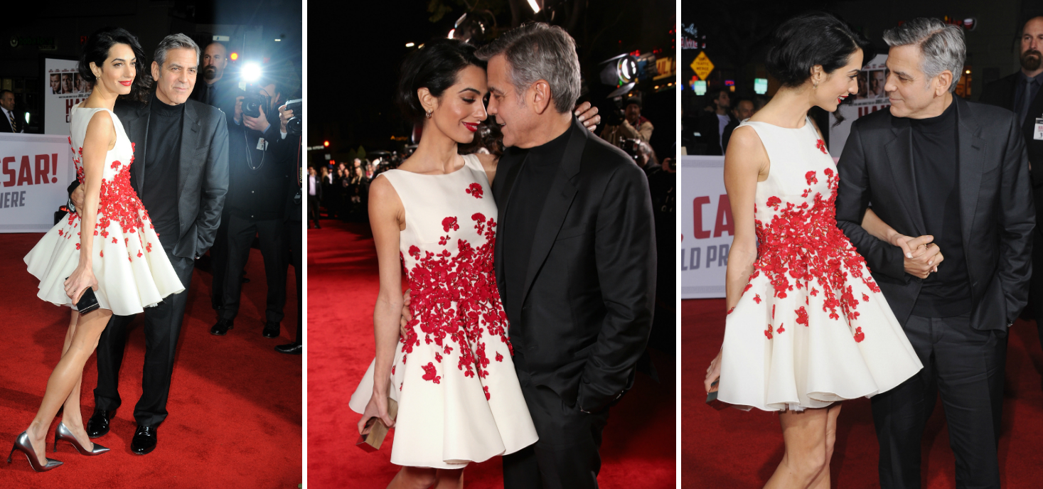 George Clooney így édelgett a feleségével a premieren