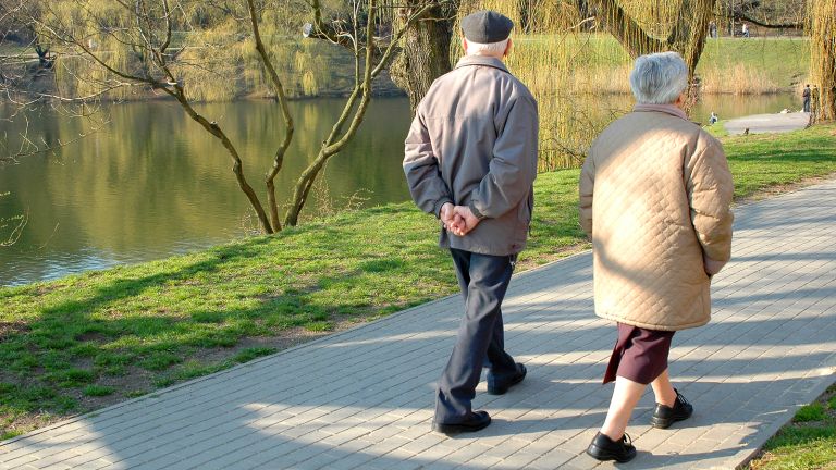 A séta véd az időskori elbutulás ellen