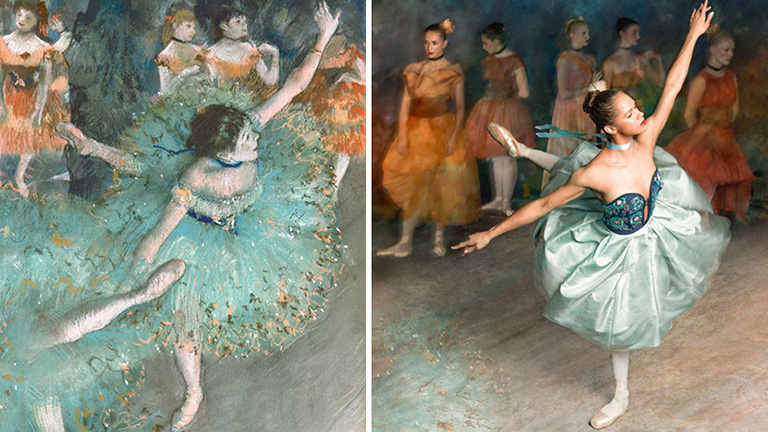 Degas varázslatos festményeit kelti életre a balerina