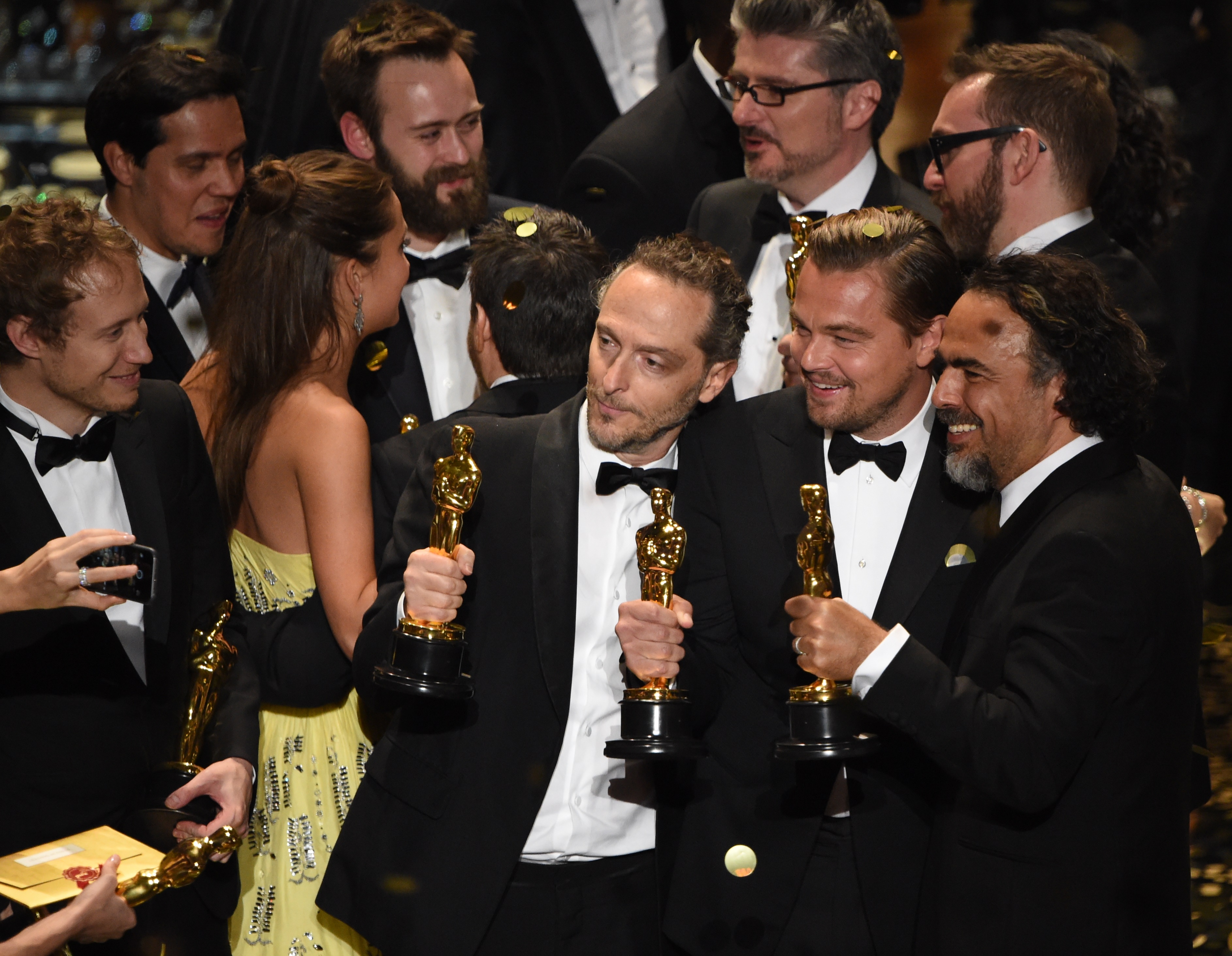 Oscart 2016: Nemes Jeles László, DiCaprio, Brie Larson és Kate Winslet közös fotókon
