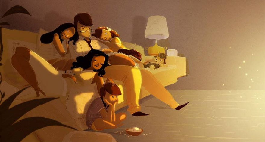 15 szívmelengető illusztráció a család fontosságáról és szeretetéről