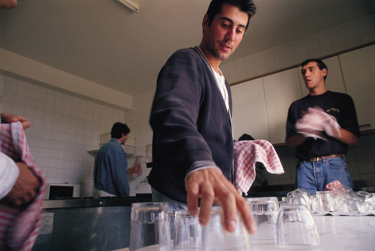 Egy spanyol rehab konyhája (Fotó: Carlos de Andres/Getty Images)
