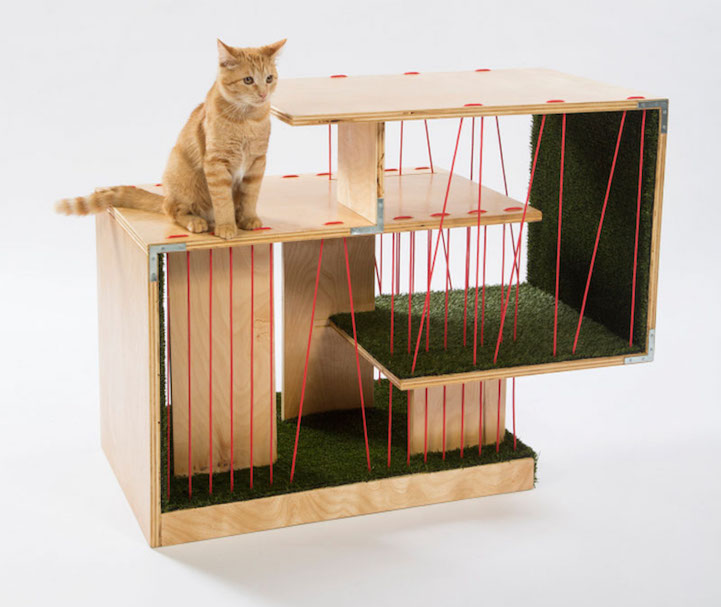 Kreatív macskaházakkal segítenek a dizájnerek