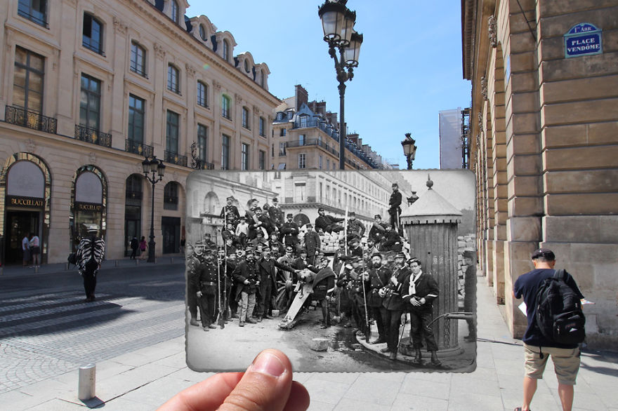 Régi és mai fotók kombinációja bizonyítja Párizs örök szépségét - gyönyörű képek