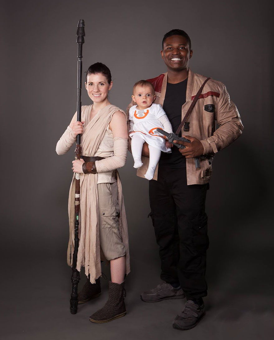 Zseniálisan beöltözött a Star Wars rajongó család