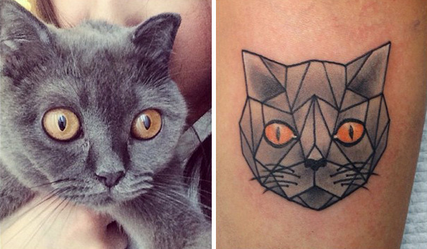 Kreatív tetoválások állatbolondoknak - fotók