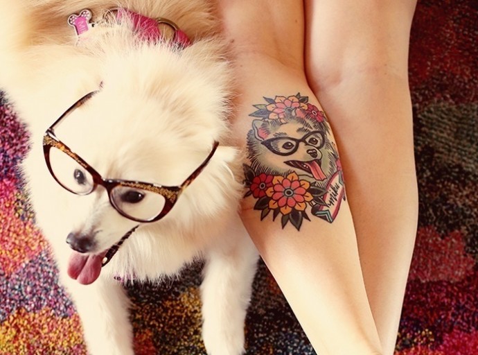 Kreatív tetoválások állatbolondoknak - fotók