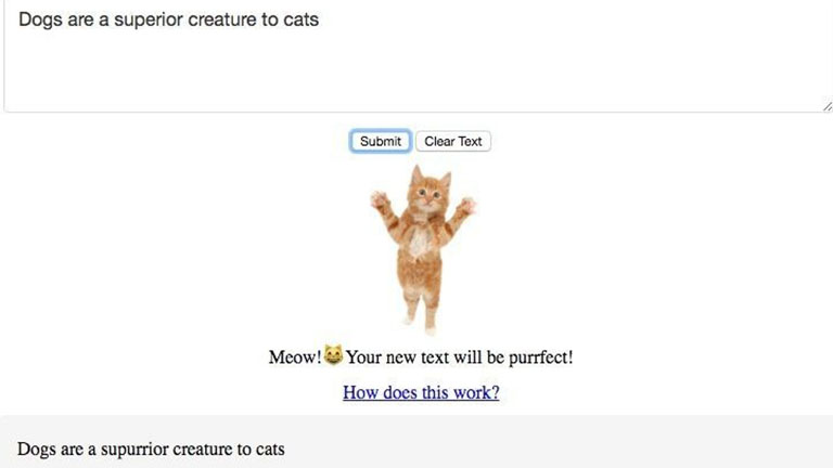 Itt a weboldal, ami mindent lefordít neked macska nyelvre