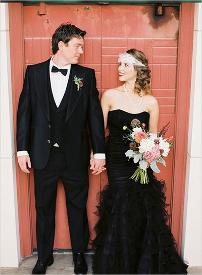 15 menyasszony, aki fekete ruhában ment férjhez - galéria