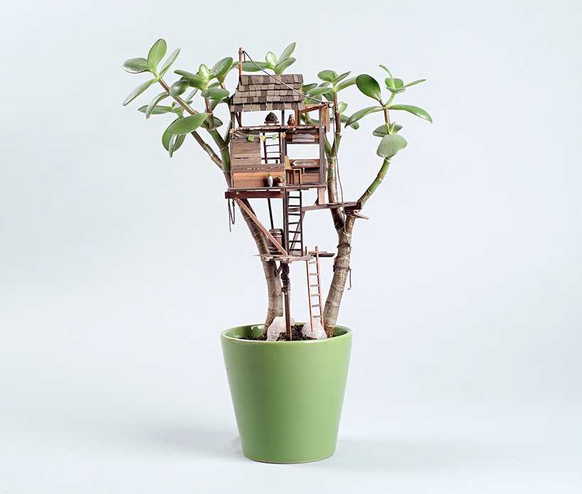 Dobd fel szobanövényeidet miniatűr faházakkal!