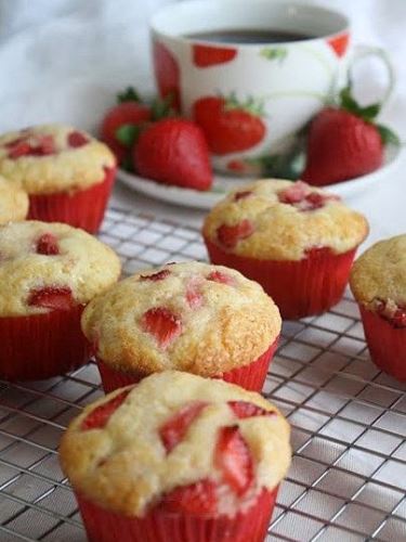 Gyors és egyszerű epres muffin recept