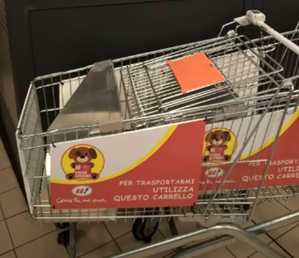 Kutyabarát bevásárlókocsikkal szerelték fel a szupermarketet - képek