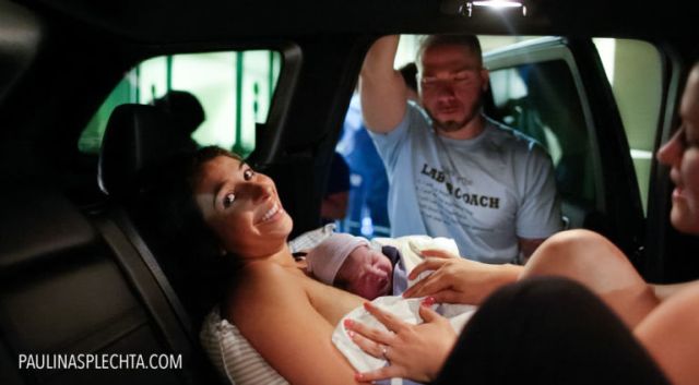 A kórház parkolójában szülte meg a babáját az anyuka - fotók