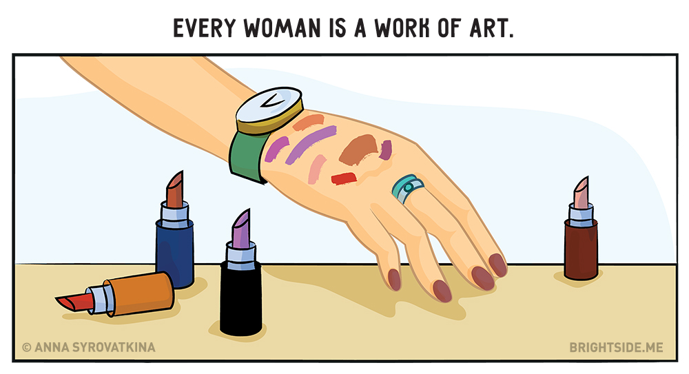 11 bosszantó dolog, amit minden nő átérez - vicces illusztrációk