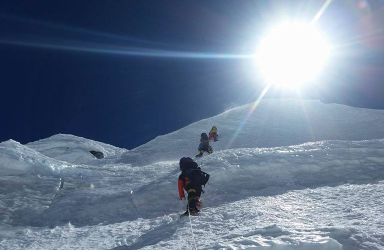 Az első csúcstámadás Forrás: Johnnie Walker Annapurna Expedíció