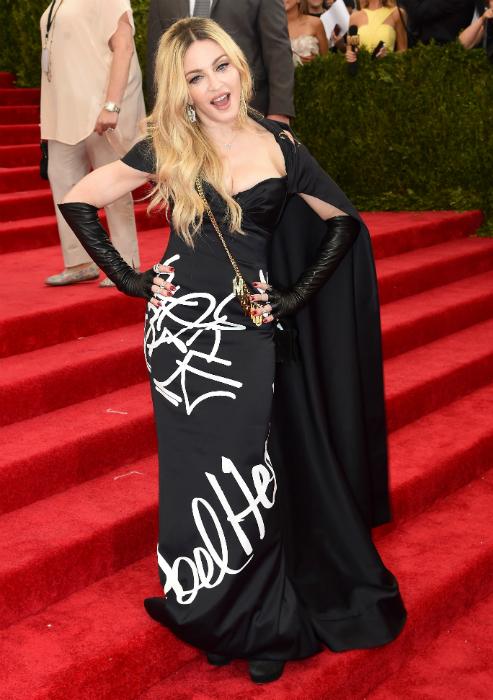 Madonna 2015-ben rengeteg anyagot cipelt magával a gálán