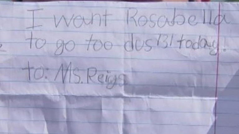 Napi cuki: a kislány ezzel a kézzel írt levéllel próbálta megúszni a sulit