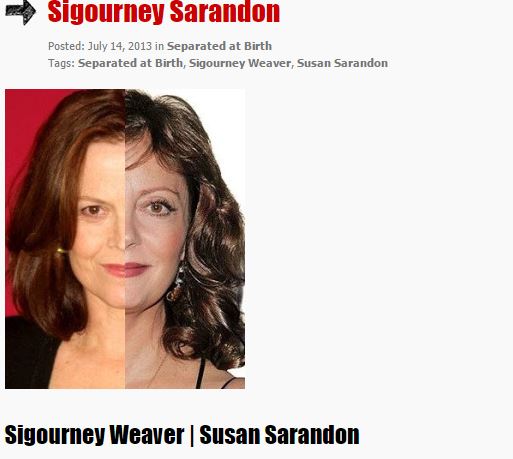 Ikretornyok: Susan Sarandon és Sigourney Weaver hasonlítanak - szerinted?