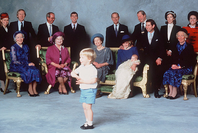 György herceg apukája, Vilmos, Harry herceg keresztelőjén. Fotó: hellomagazine