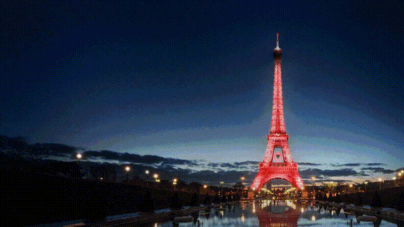 Mégsem pompázott magyar színekben az Eiffel-torony