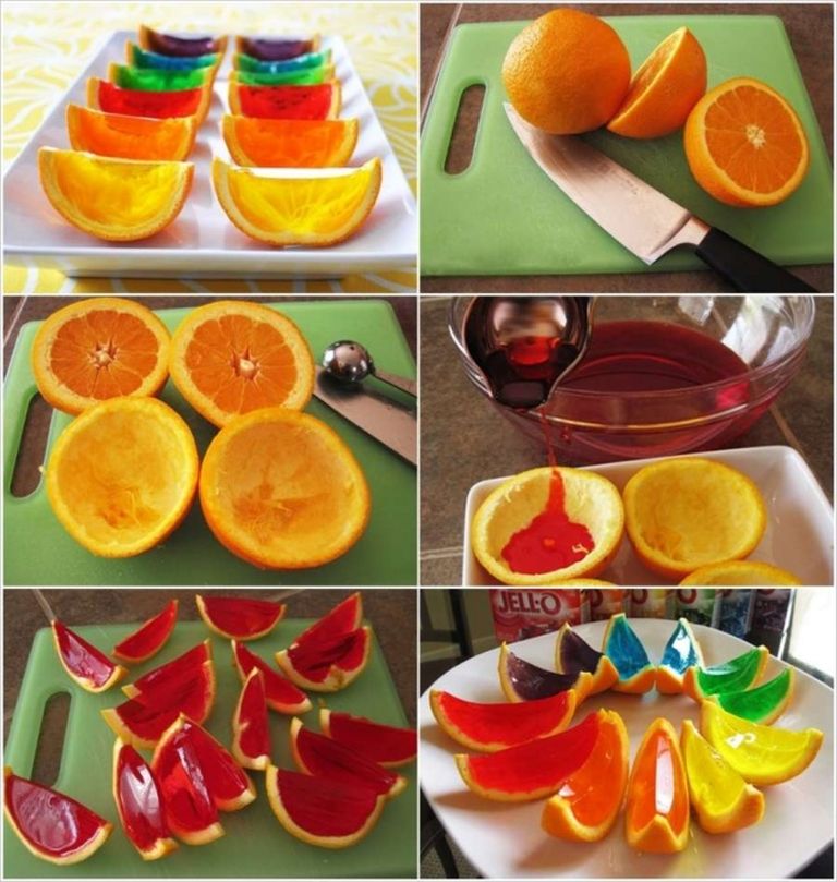 Igazi gyerekbűvölő  zselével töltött narancshéj