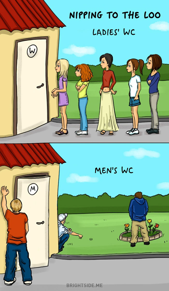 Mókás grafikák mutatják meg a férfiak és nők közti különbségeket