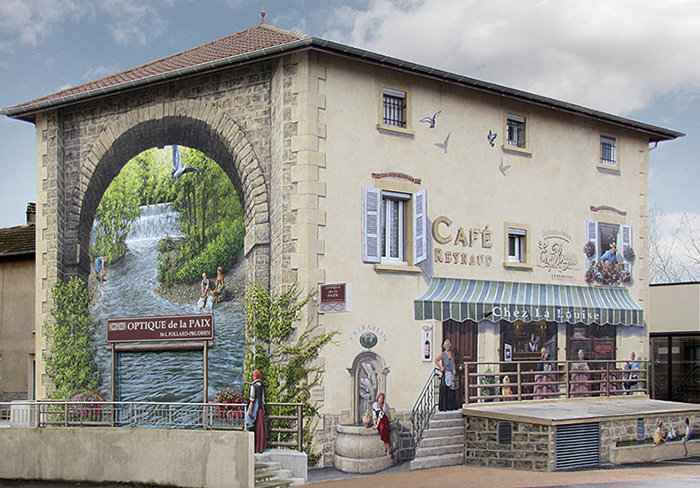 Varázslatos képekkel dobja fel a házfalakat a francia művész