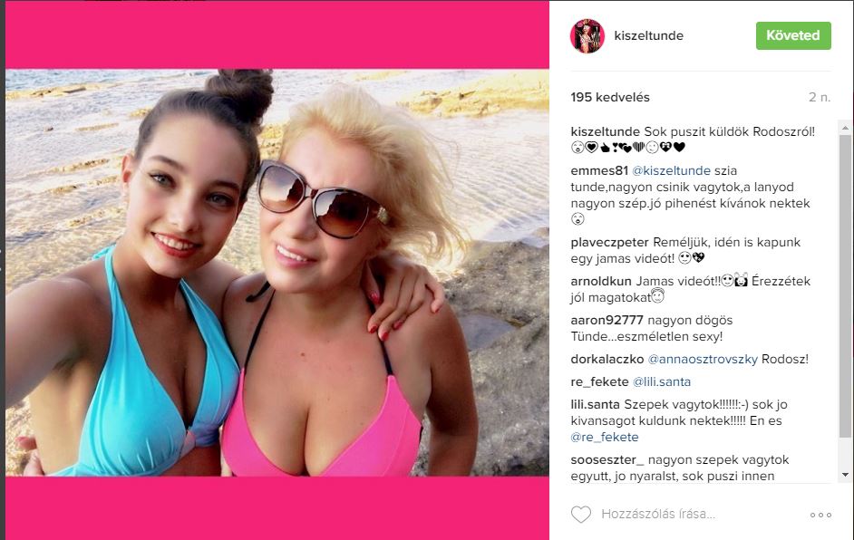 Kiszel Tünde és Donatella bikinis üdvözlete parádés