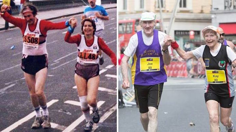 Maratonnal ünnepelte az 57. évfordulót az idős pár