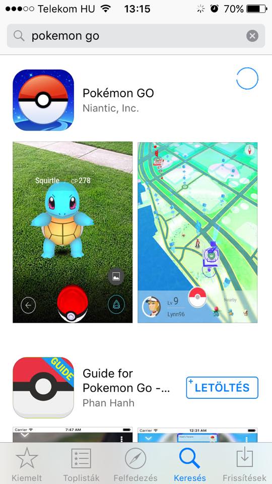 Pokémon GO: Már Magyarországon is letölthető