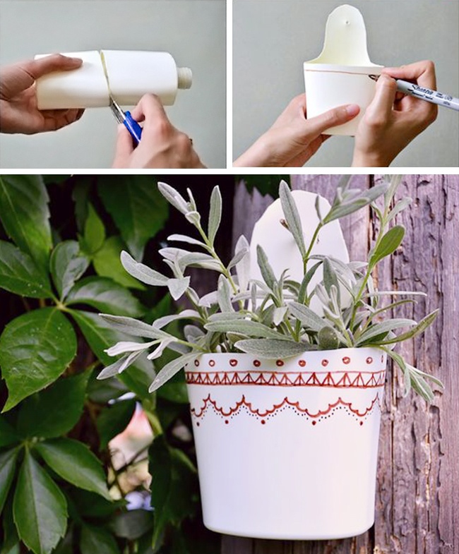 10 kreatív ötlet, hogy legyen a műanyagpalackból virágtartó