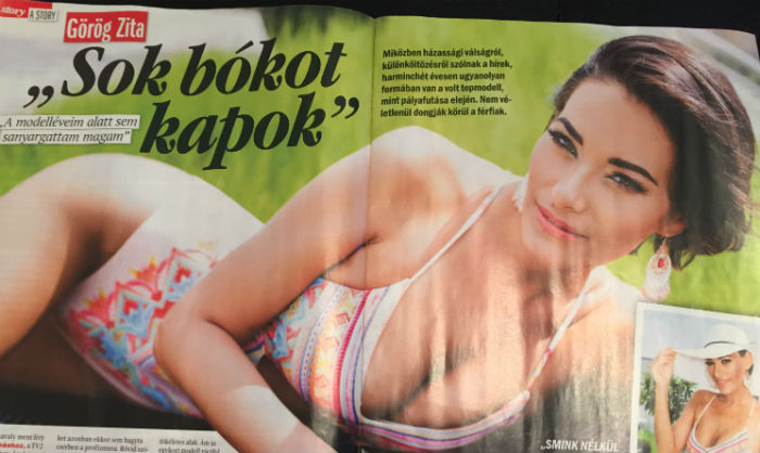 Címlapon a bikinis Görög Zita: plasztika nélkül így néz ki