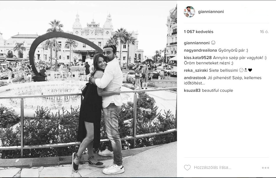 Debreczeni Zita és Gianni szerelmes képei a nyaralásról