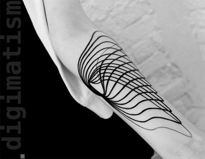 Egyedi minimalista tetoválásokat alkot az ororsz művész
