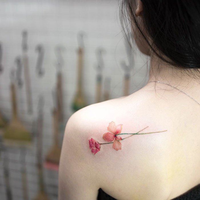 Csodálatosan finom tetoválások egy dél-koreai művésztől