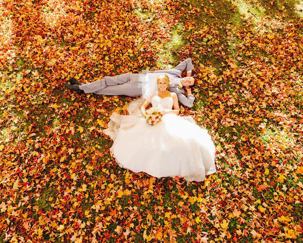 Csodaszép őszi esküvői fotók