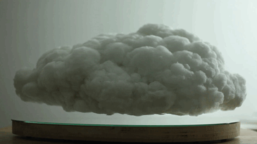 Ez a bizarr felhődekoráció lebeg és villámlik a nappalidban