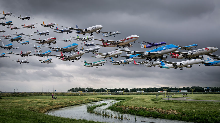 Ezeken az elképesztő légiforgalmi képeken két évig dolgozott egy fotós