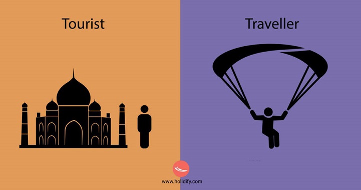 Ezek a különbségek turista és utazó között