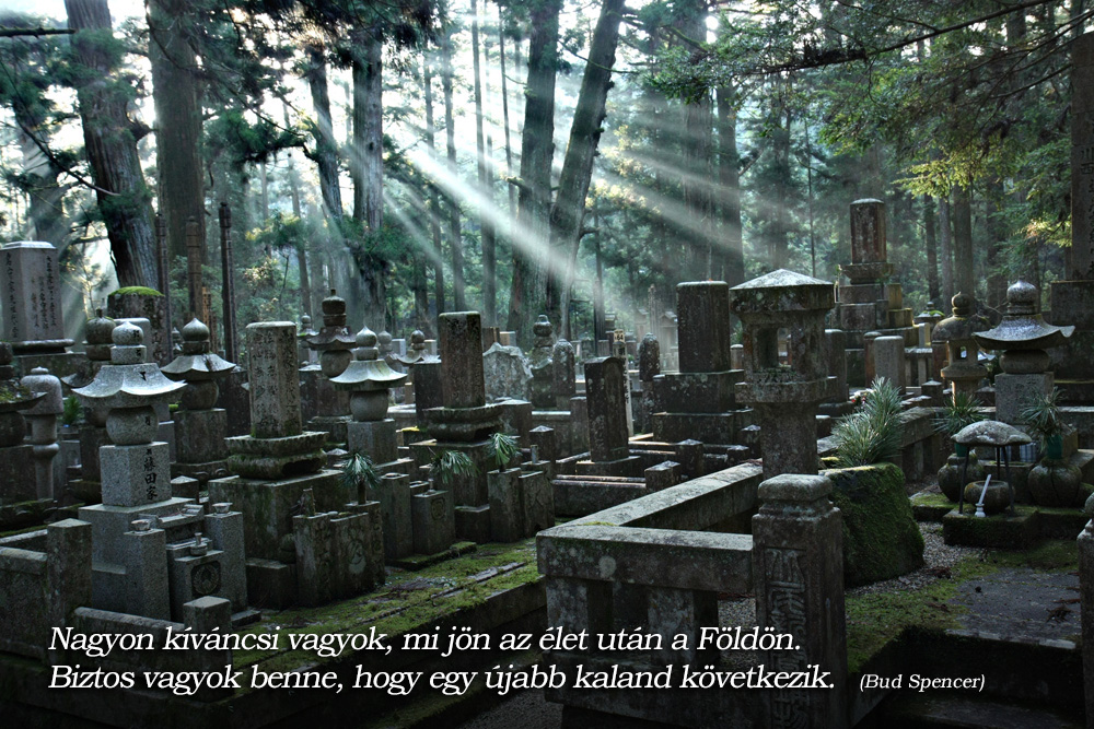 Okunoin temető a Koya hegyen, Japánban