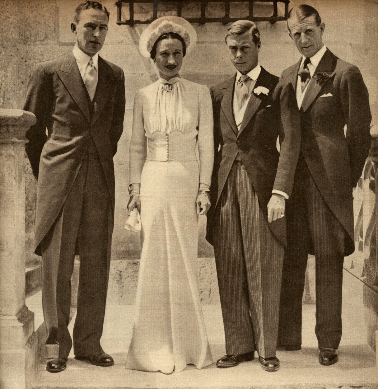 VI. György és Bessie Wallis Simpson esküvője (fotó: Profimedia)