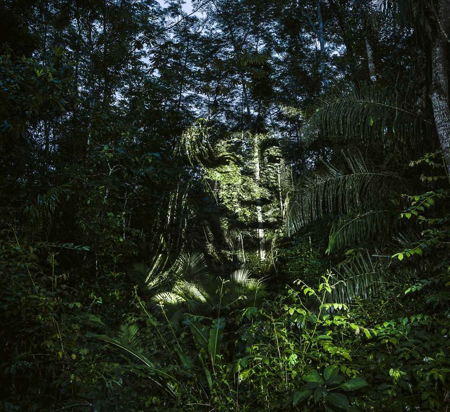 Lenyűgöző képeket készített egy fényfestő művész, az amazóniai esőerdőben