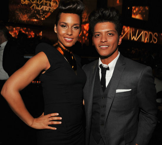 Bruno Mars és Alicia Keys (fotó: Getty Images Hungary))